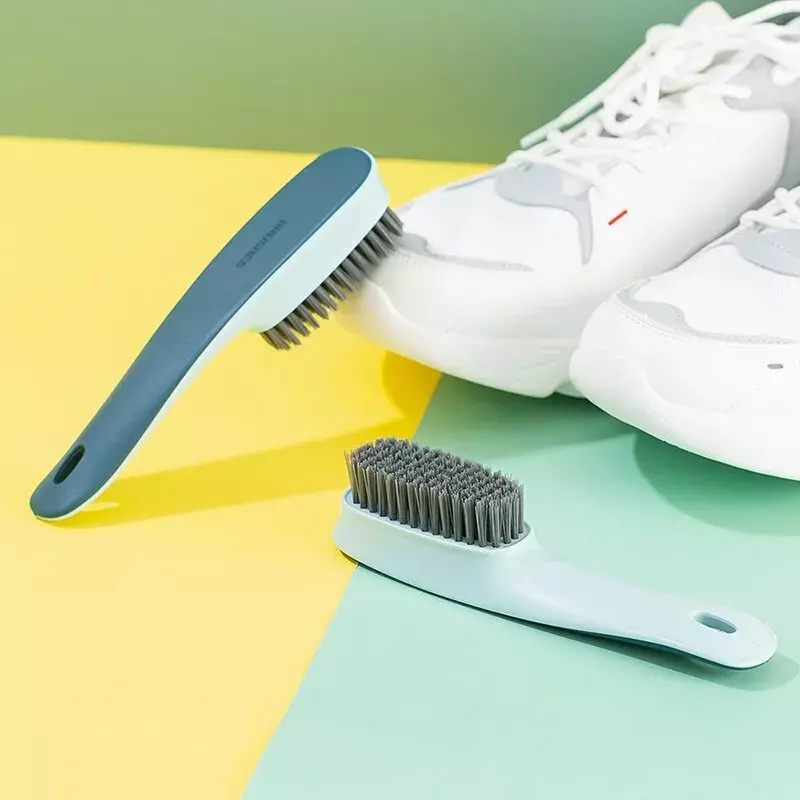 แปรงขัดรองเท้าพลาสติกแปรงซักผ้ารองเท้าแตะอุปกรณ์ทำความสะอาดอเนกประสงค์ของใช้ในครัวเรือนสวนในบ้าน