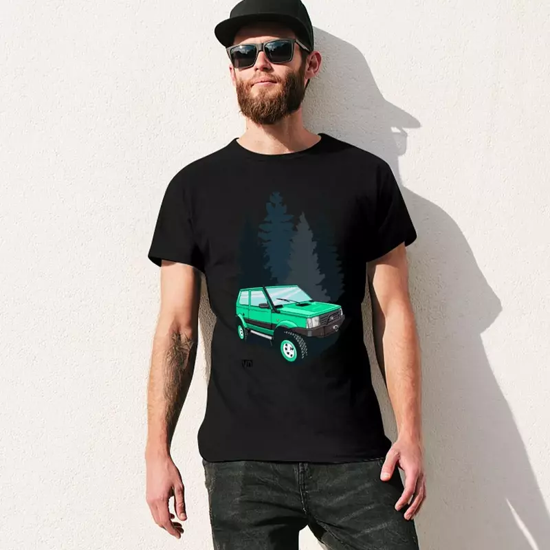 panda green T-Shirt boys animal print customs design your own oversized t shirts for men