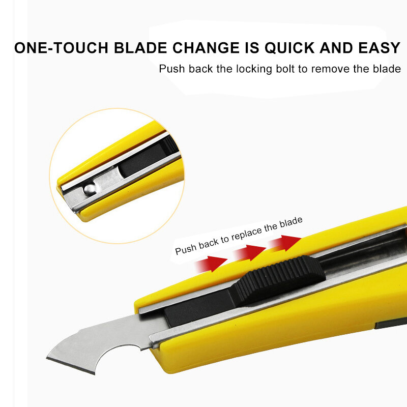 Perspex Cutter Hook Acrylic Cutting Tool With 3 Spare Blade Hook Knife Blades Steel DIY Plexiglass Repair Hand Organic Board