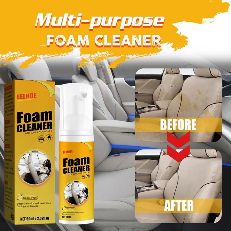 Convenient Foam Cleaner Stain Removal Leather Cleaner Anti-aging Car Interior Decontamination Seat Foam Cleaner  Rust Remover