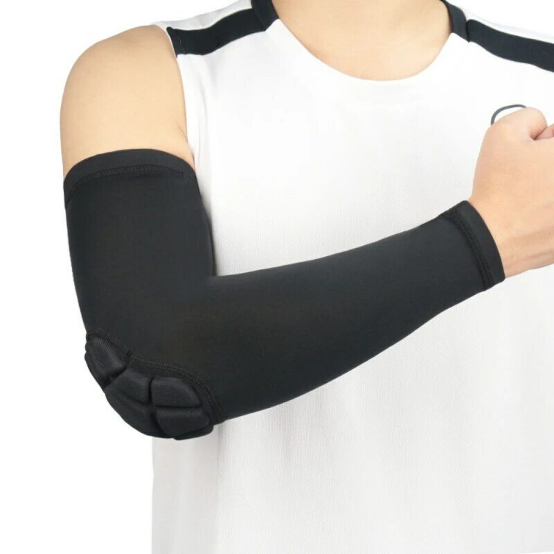 Сотовый спортивный бандаж для поддержки локтя, защитное снаряжение, эластичная повязка на руку, повязки для баскетбола, волейбола