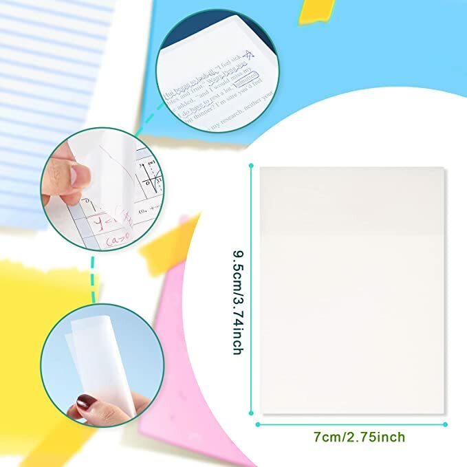 Auto-adesivo Sticky Notes, Notepad, Papelaria Pad, Acessório, 2 pcs