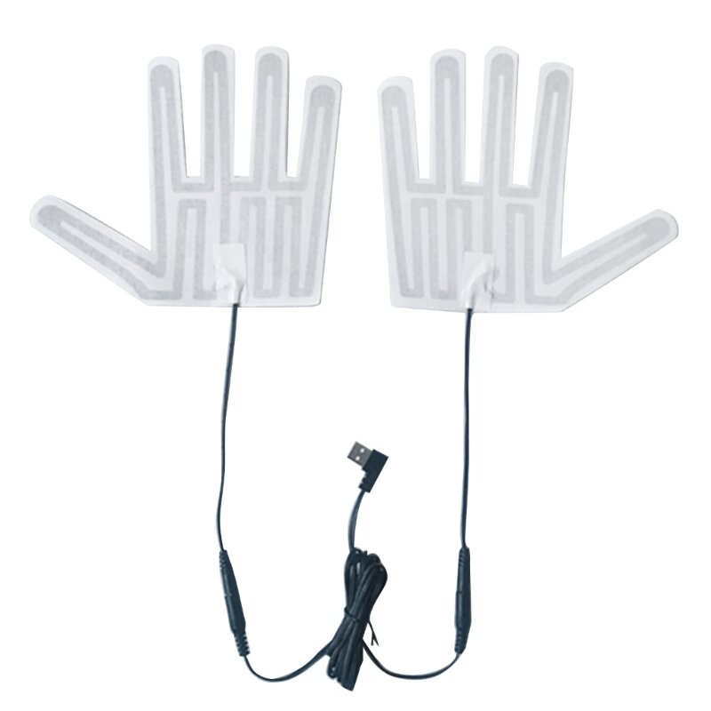 USB-перчатка с подогревом, зимние теплые варежки, перчатки, грелка, электрическая нагревательная пленка, дропшиппинг
