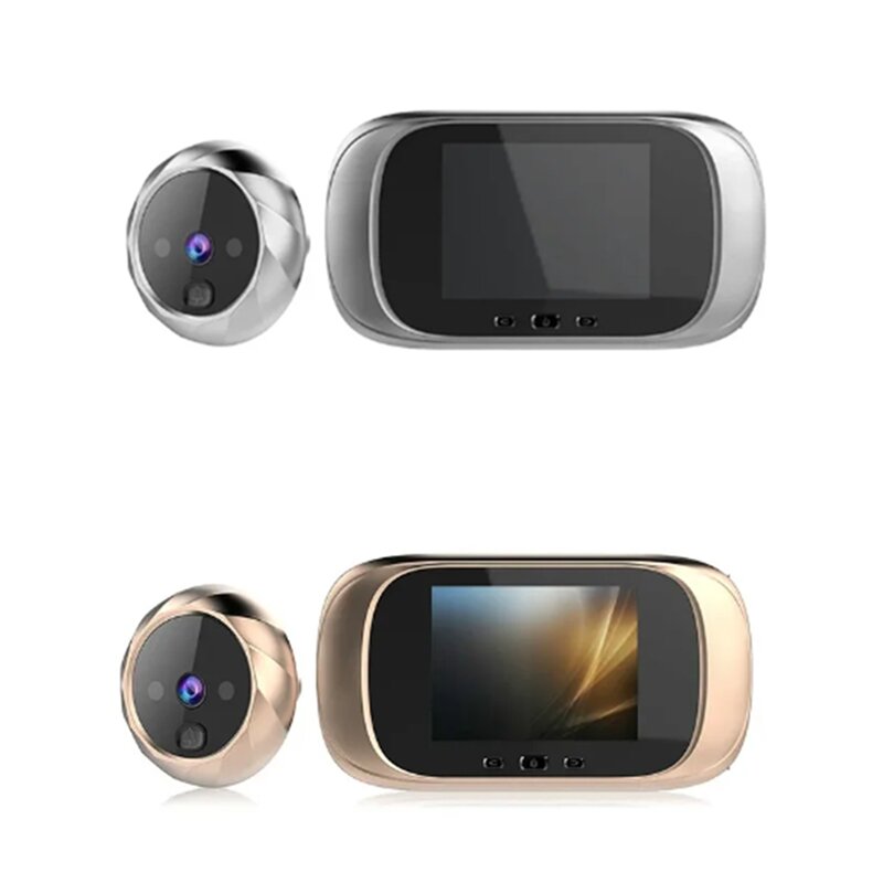 Цифровой ЖК-дисплей 2,8 дюйма, видеозвонок, глазок, камера наблюдения за дверным глазком, дверной звонок с обнаружением движения на 90 градусов