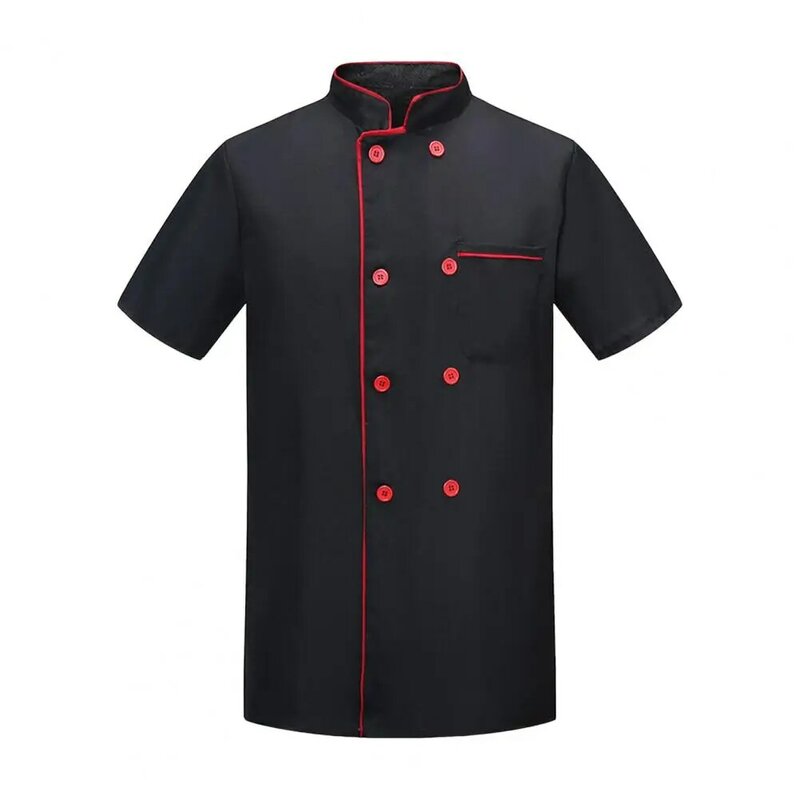 Cucina Cook Top traspirante uniforme da cuoco antimacchia per cucina panetteria ristorante doppiopetto per cuochi per mensa