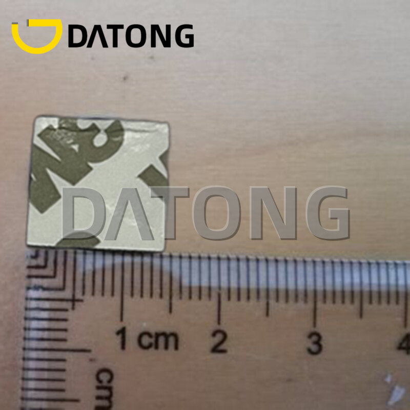 Datong-Emblème de clé de voiture en métal, télécommande, logo carré, autocollant, entrée sans clé, badge Fob, 14mm, KIT 307, cristaux en C2, C3, C5
