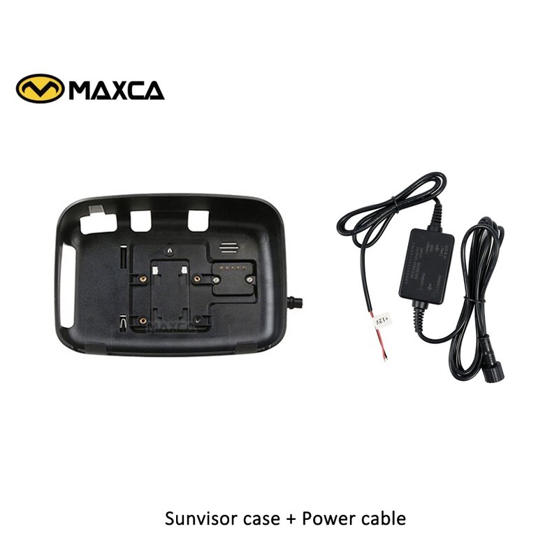 Sunvisor Case and Battery Power Cable  Factory origin  for Maxca C5 Pro android auto apple carplay motocycle Xplay Screen