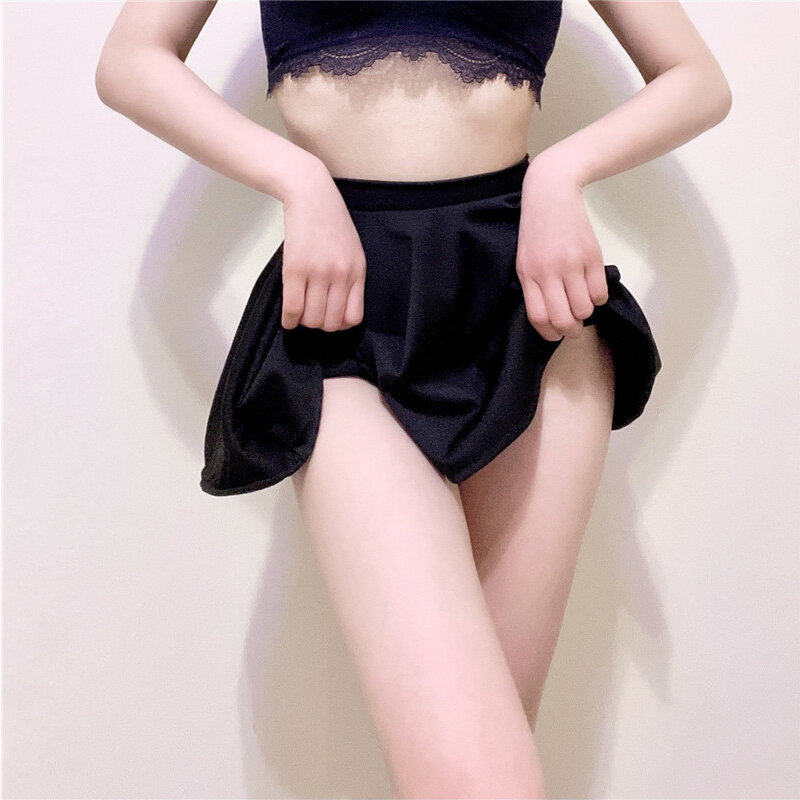 Женская короткая юбка без подкладки, трапециевидная короткая юбка в винтажном стиле, сексуальная летняя спортивная юбка с высокой талией