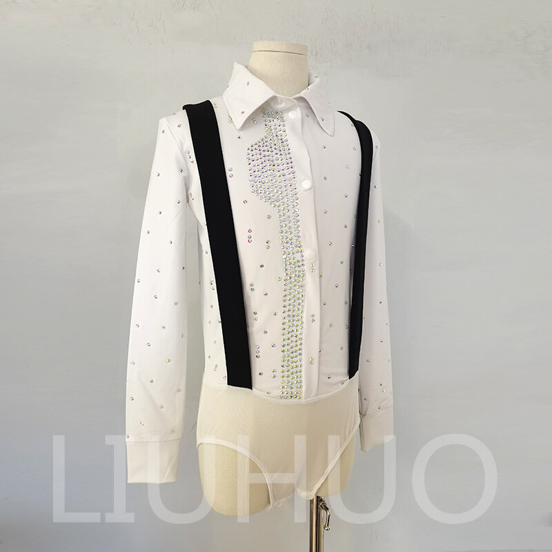 LIUHUO Ice Figure Skating Suit Boys Men Teens Stretchy Spandex Competition Wholesale