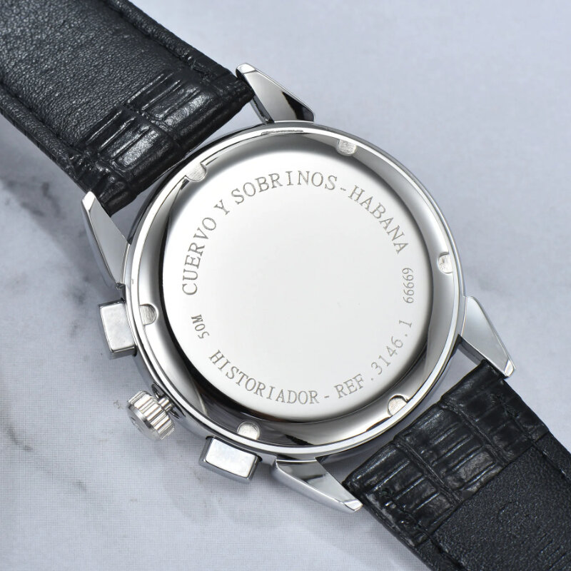 2024 CYS-Historiador Men's Watch Multifunctional Luxury Chronograph Fashion Classic Leather Strap Waterproof Quartz Sports Watch
