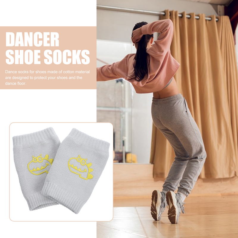 2 Pairs of Dancer Shoe Socks Dance Shoe Protector Shoe Socks Lovely Dancing Shoe Socks