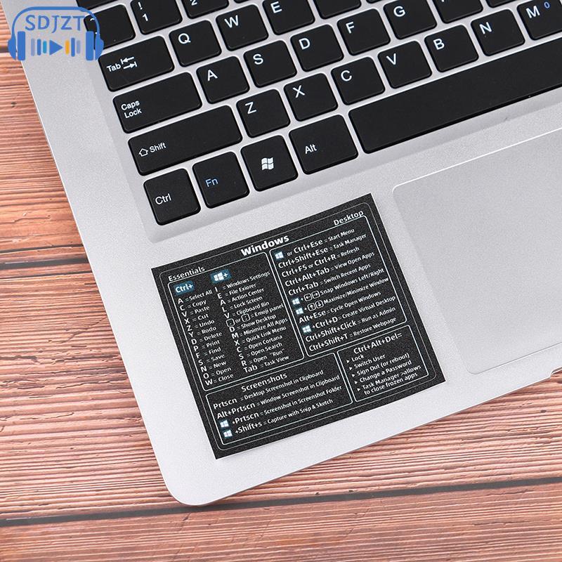 Computer Reference Keyboard Shortcut Sticker Adhesive For Windows PC Laptop Desktop For Shortcut For Shortcut