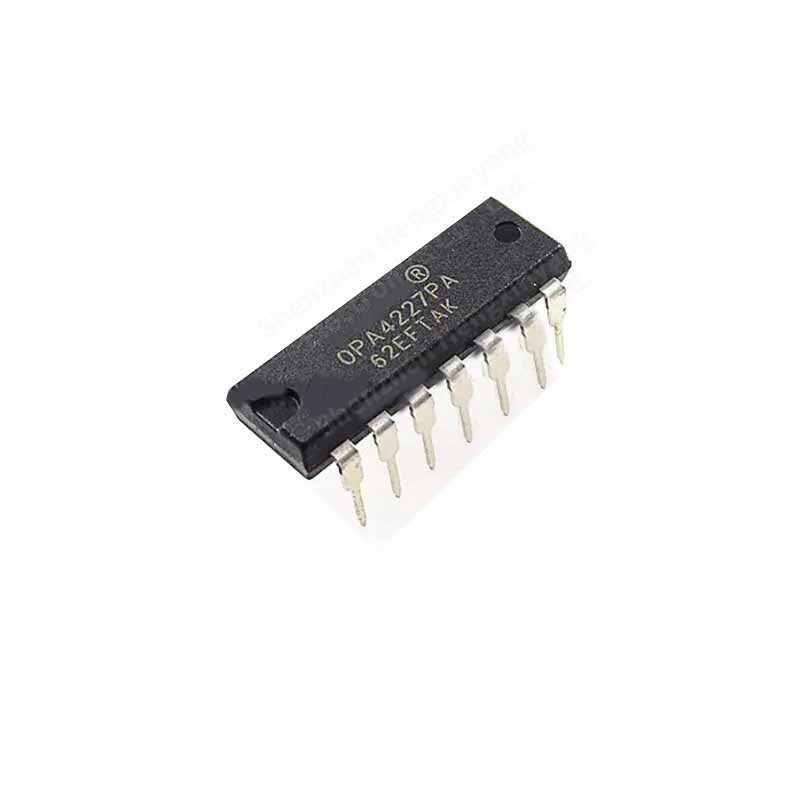 5PCS   OPA4227PA package DIP-14 high precision low noise operational amplifier