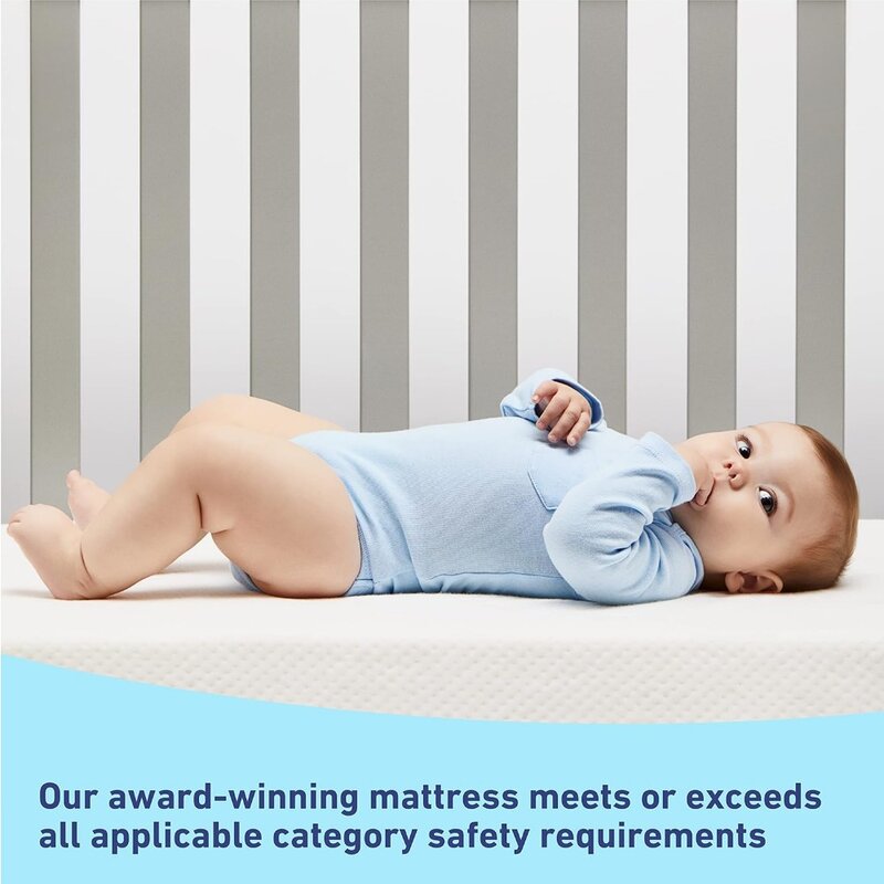 Matelas CPull & Toddler Premium, Juste lavable en machine, Surface de sommeil imperméable, GREENGUARD & CertiPUR-US Ignore