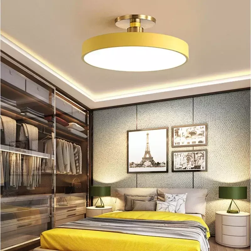 Moderne LED-Decken leuchte für Schlafzimmer Gang Garderobe Korridor Esszimmer Arbeits zimmer Holz Kronleuchter Glanz Wohnkultur