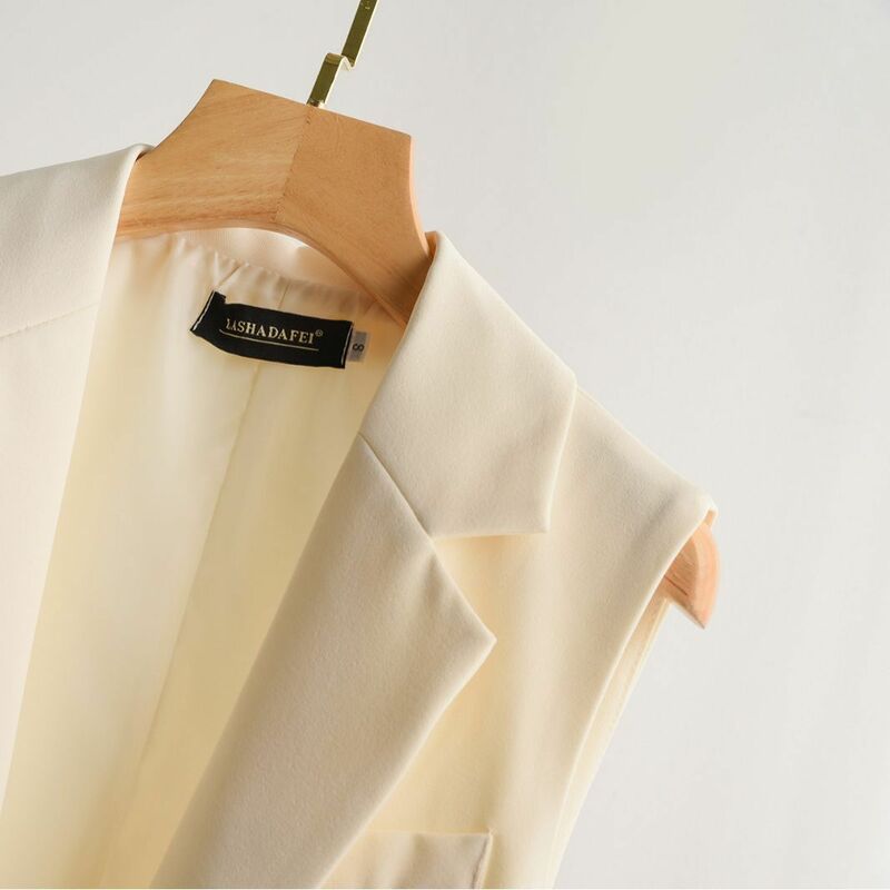 Manteau en GlaCoat à Col à Revers pour Femme, Veste à Boutonnage Simple, Classique, Solide, Chic, Vintage, Bureau