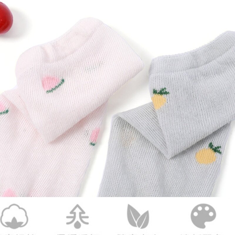 New Baby Socks Summer Multicolor Mesh Long Socks Anti-Mosquito Soft Socks Breathable Socks Fruit Boy Girl