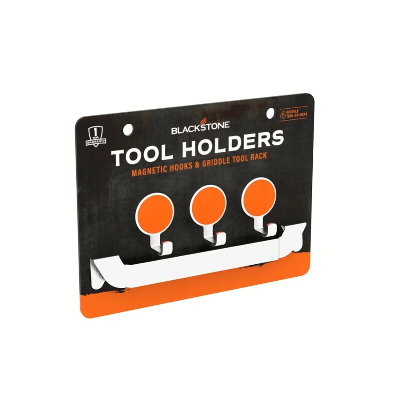 Tool Holder Combo with Griddle Tool Rack and Magnetic Hooks