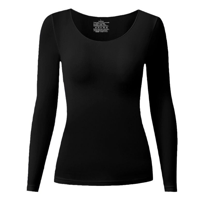 Light, warm and seamless thermal underwear women's constant temperature bottoming shirt tight invisible autumn clothes