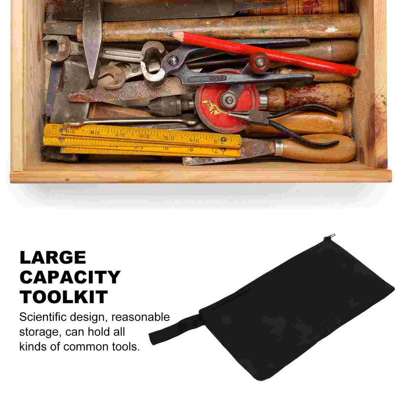 3 stücke tragbare Werkzeug tasche praktische Reiß verschluss Werkzeug tasche wasserdichte Werkzeug handtasche