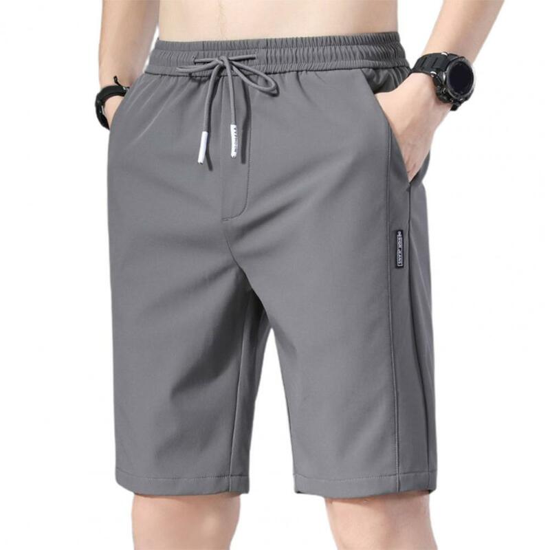 Shorts de praia de algodão fino masculino, shorts casual masculino, marca de moda upscale, verão 2023