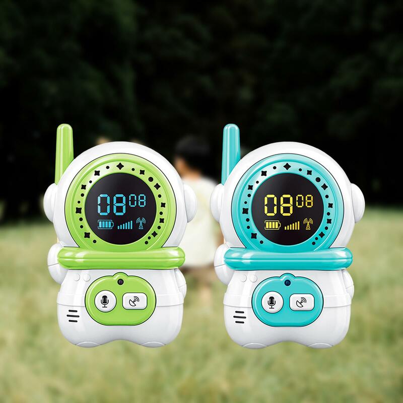 2x Walkie Talkie Children Long Range Interactive Two Way Toy for 3-12 Years Old Outside Hiking Indoor Toys Activities