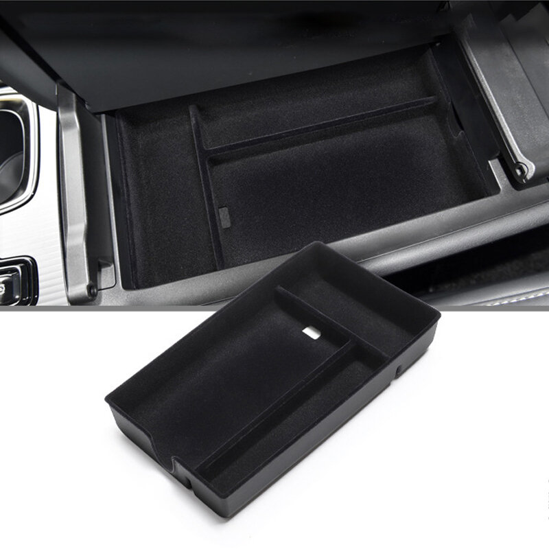 Caixa de armazenamento do braço do console do centro do carro, bandeja preta, organizador apto para Lexus RX 2023, movimentação da mão esquerda