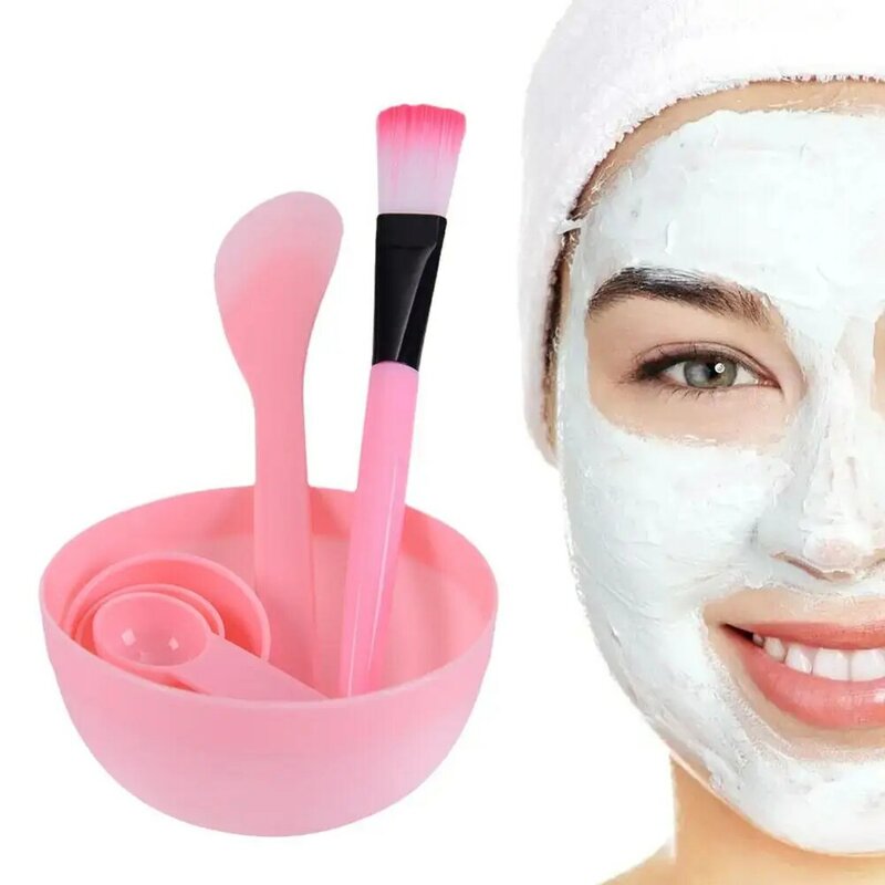 6 pz plastica maschera facciale ciotola Set maschera pennello misurazione cura della pelle cosmetici donna strumenti cucchiaio miscelazione bellezza trucco fai da te Suppli O1G8