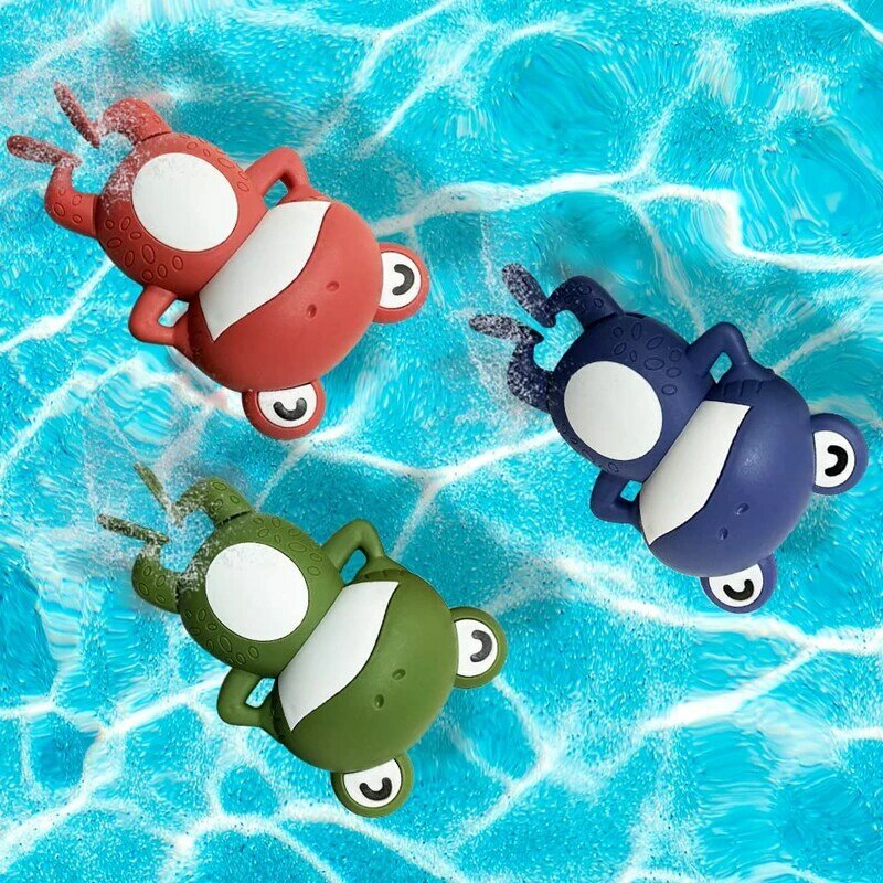 Nowa kąpiel zabawki dla małych dzieci łańcuch mechaniczna pływanie Backstroke mała żaba dziecko kąpać słodkie Appease zabawka w kształcie zwierzątka prezent kąpiel zabawki dla dzieci