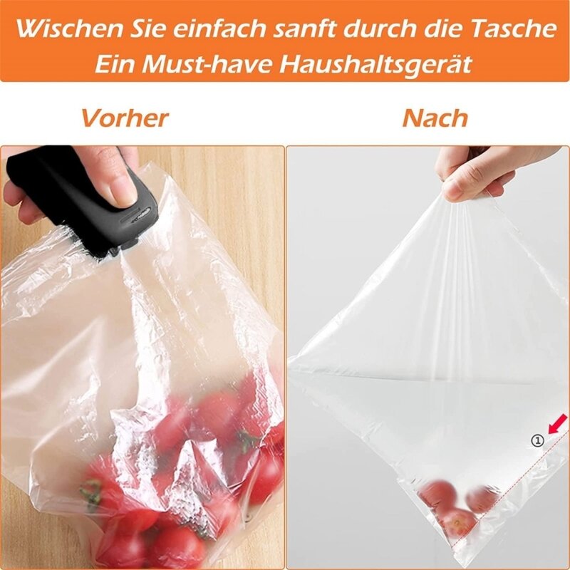 Bag Sealer Hand-held Heat Sealer Sealing Machine Portable Bag Sealer Food Storage Bag Sealer Plastic Material New Dropship