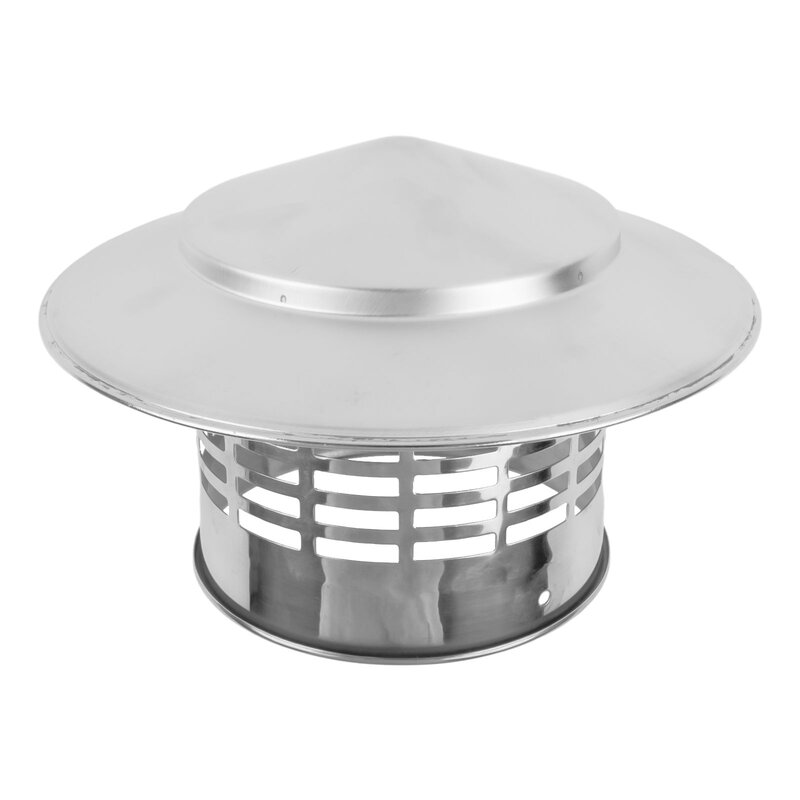 110/160mm Stainless Steel Chimney Cap For Exterior Roof Duct Exhaust Vent Chimney Exhaust Hood Vent Chimney Cap