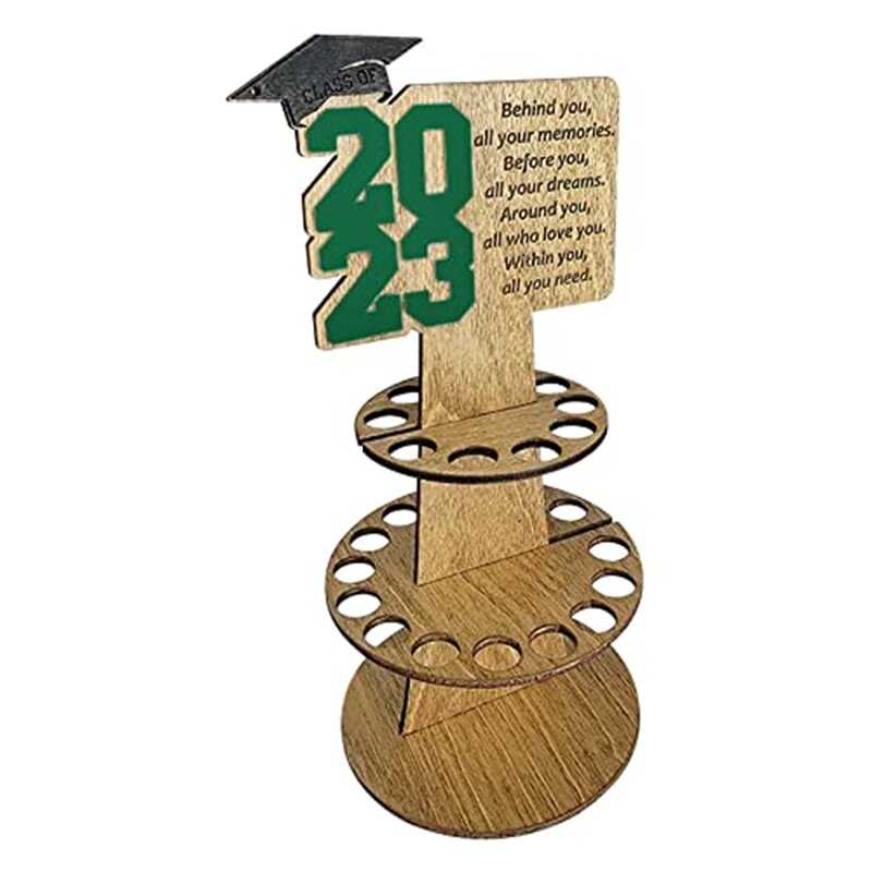 Soporte de madera para dinero, tarjetas de felicitación, efectivo, regalos de graduación, Idea de regalo para suministros de fiesta de graduación