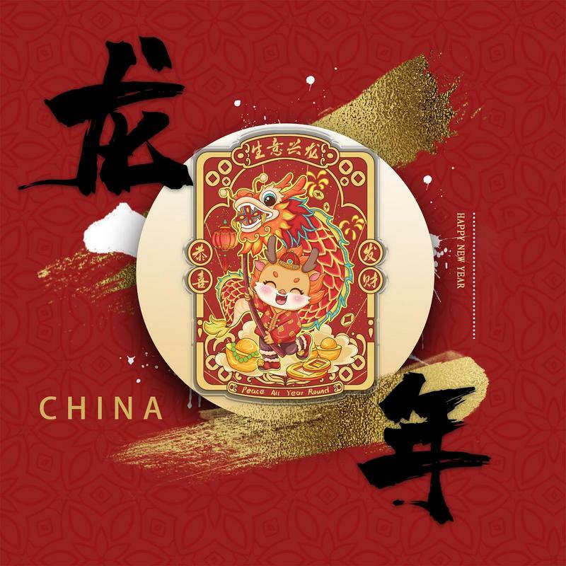 Chiński styl magnes na lodówkę chiński nowy rok uroczysty kreskówka ładny kreatywna lodówka magnes na lodówkę wystrój domu