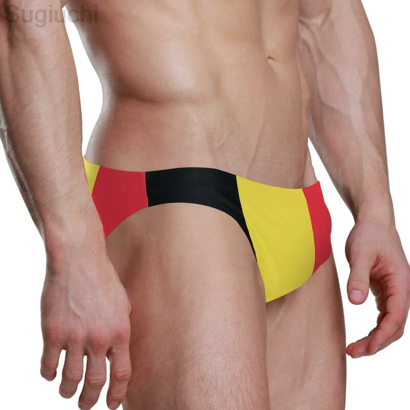 2023 مثير السباحة موجز بيكيني بلجيكا العلم العلم الوطني أكثر البلاد الرجال الشاطئ ملابس رياضية ملخصات الرياضة السراويل