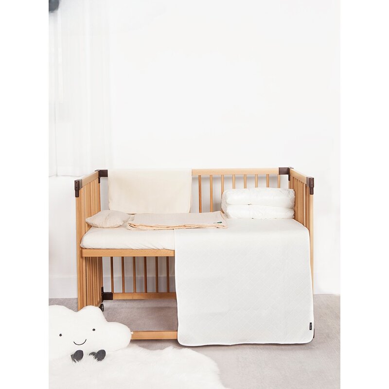 Farska Paquete de ropa de cama para bebé, edredón, almohada, bajera sábana, almohadilla para pañales