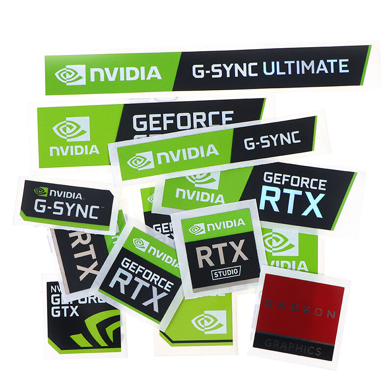 Nvidia gtx geforce adesivo para laptop, etiqueta decorativa, novo