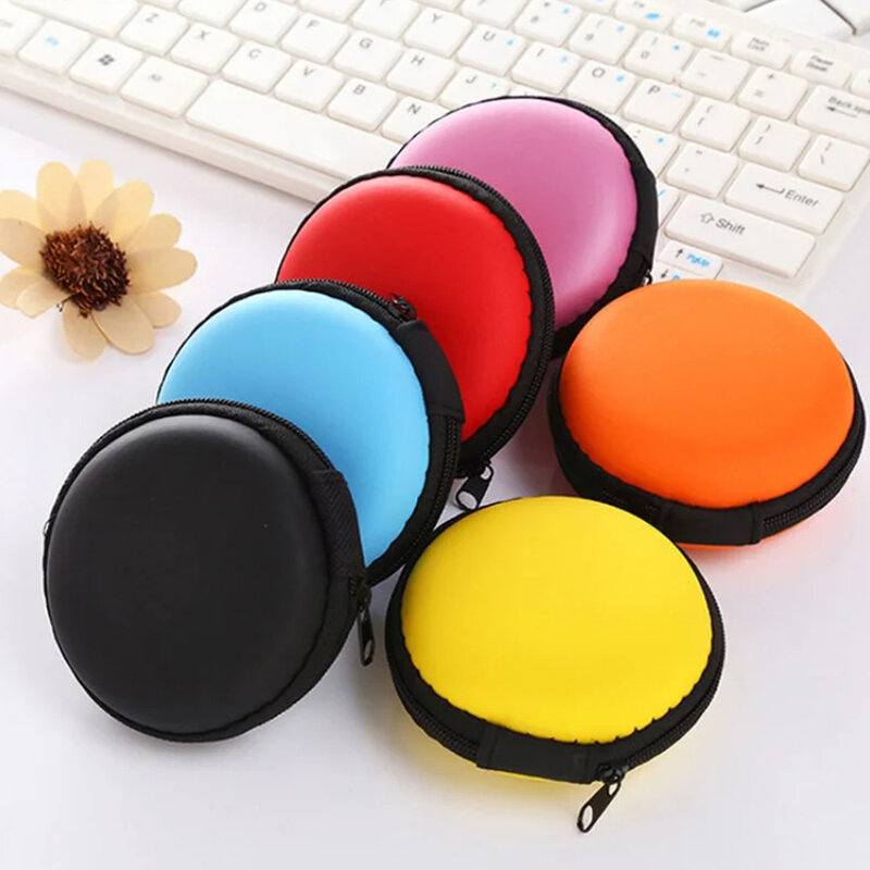 Earphone Holder Case Storage Carrying Hard Bag Box Case For Earphone Headphone Accessories Earbuds memory Card USB Cable
