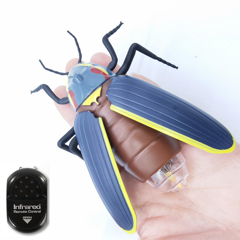 RC zwierząt realistyczne Glowworm pilot Firefly Insect pojazdu samochód elektryczny straszny zabawki Halloween Pranks Joke dzieci dorosłych prezenty
