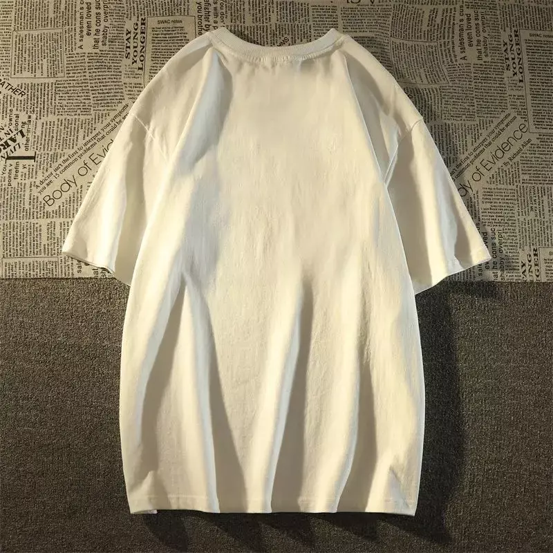 Американская винтажная хлопковая Футболка свободная модная парная универсальная аниме y2k Топ гранж готика винтажная одежда женская одежда