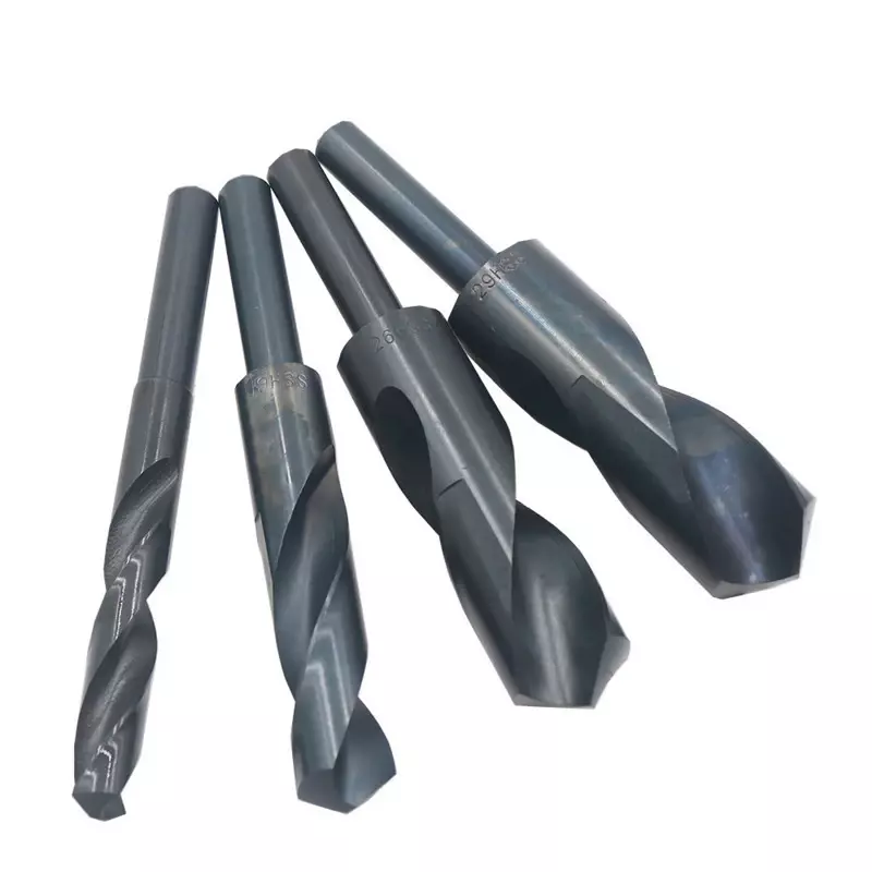JUSTINLAU-Broca torção em aço de alta velocidade, haste reta preta 1/2, HSS 4241,26mm, 27mm, 28mm, 29mm, 30mm