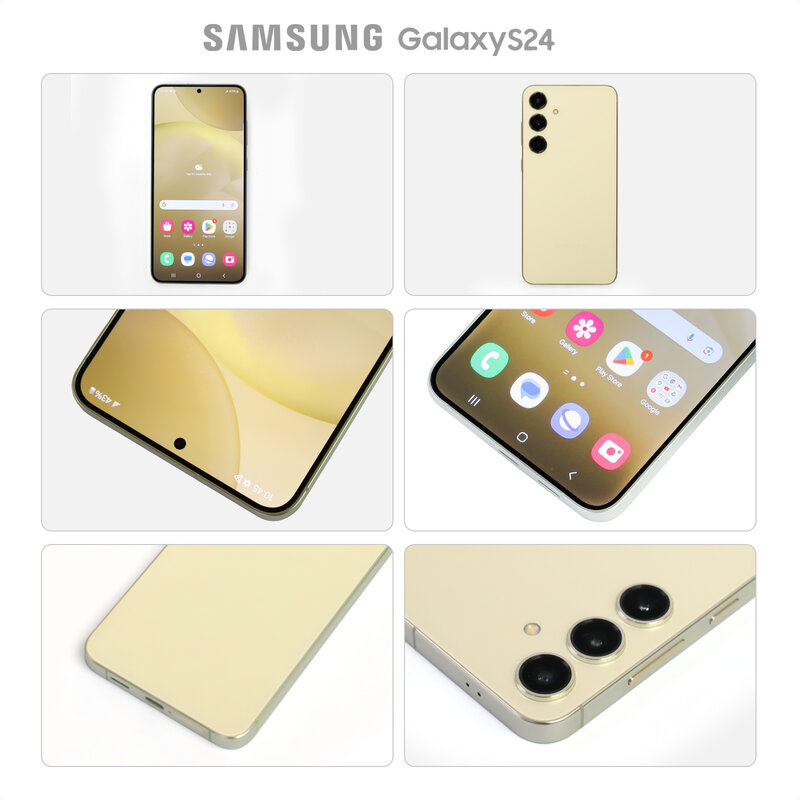 Samsung Galaxy S24 Snapdragon 8 Gen 3 6.2" 120Hz AMOLED 2X Display 50MP Triple Camera Android14 Samsung S24 AI Smartphone 2024