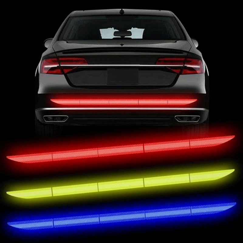 สติกเกอร์รถสะท้อนแสงเทปความปลอดภัย Anti Collision Warning สติกเกอร์สะท้อนแสงสำหรับรถยนต์ Trunk