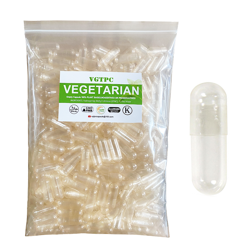1000 buah ukuran 00 Vegetarian HPMC kapsul pil kosong berongga terpisah Tergabung Vegetarian Kosher Halal kapsul bersertifikat