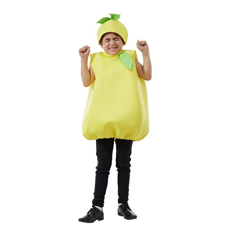 子供のためのハロウィーンのレモン,果物のパフォーマンス,パーティーのための非公式の服