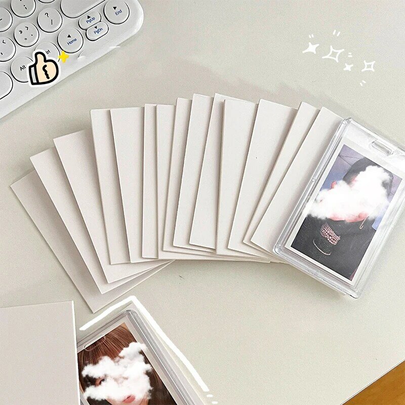 작은 카드 보호 판지, 흰색 두꺼운 종이 잼 크래프트 종이, DIY 수제 카드 제작, 양면 공예 종이, 10 개