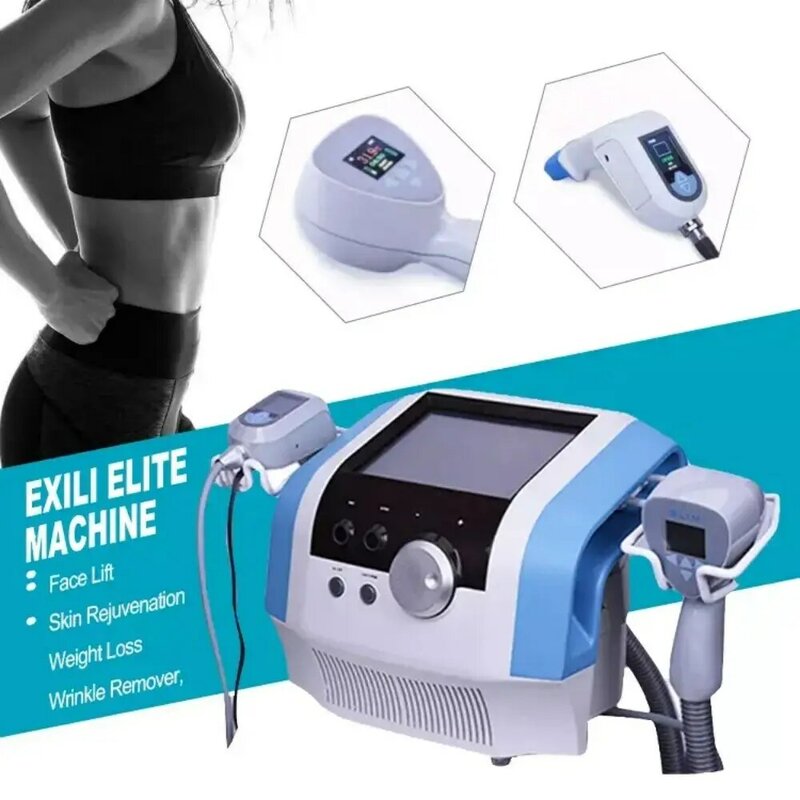 Exili Ultra 360 macchina dimagrante corpo Anti invecchiamento Face Lift macchina per la riduzione della Cellulite brucia grassi con 2 maniglie
