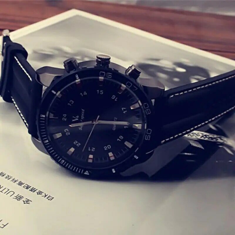 Korean Three-dimensional Silicone Watch Men's Sports Large Dial Neutral Wrist Watch Korean Reloj Hombre