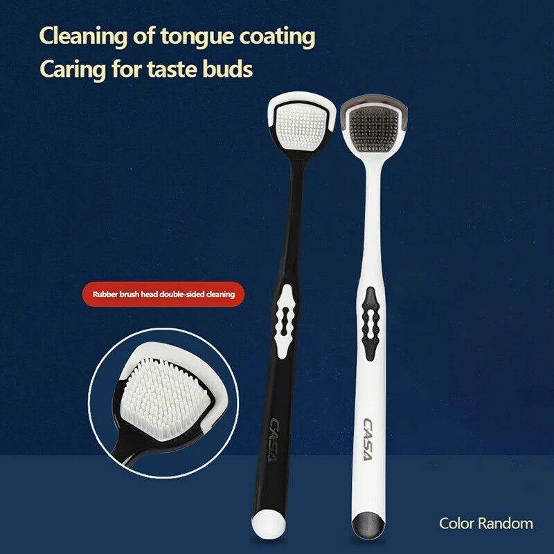 Raspador de língua para adultos, ferramenta de limpeza doméstica, higiene oral
