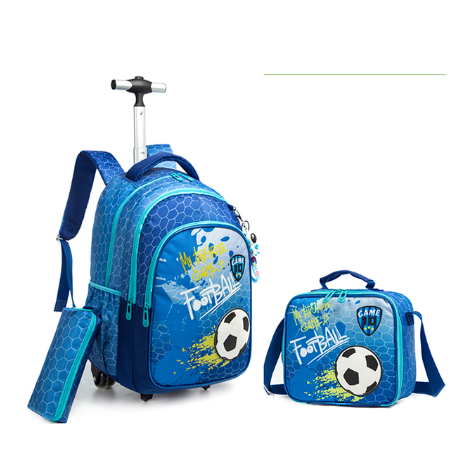 Bolsa de viaje con ruedas para niños, mochila escolar con ruedas, Juego de bolsas de Almuerzo