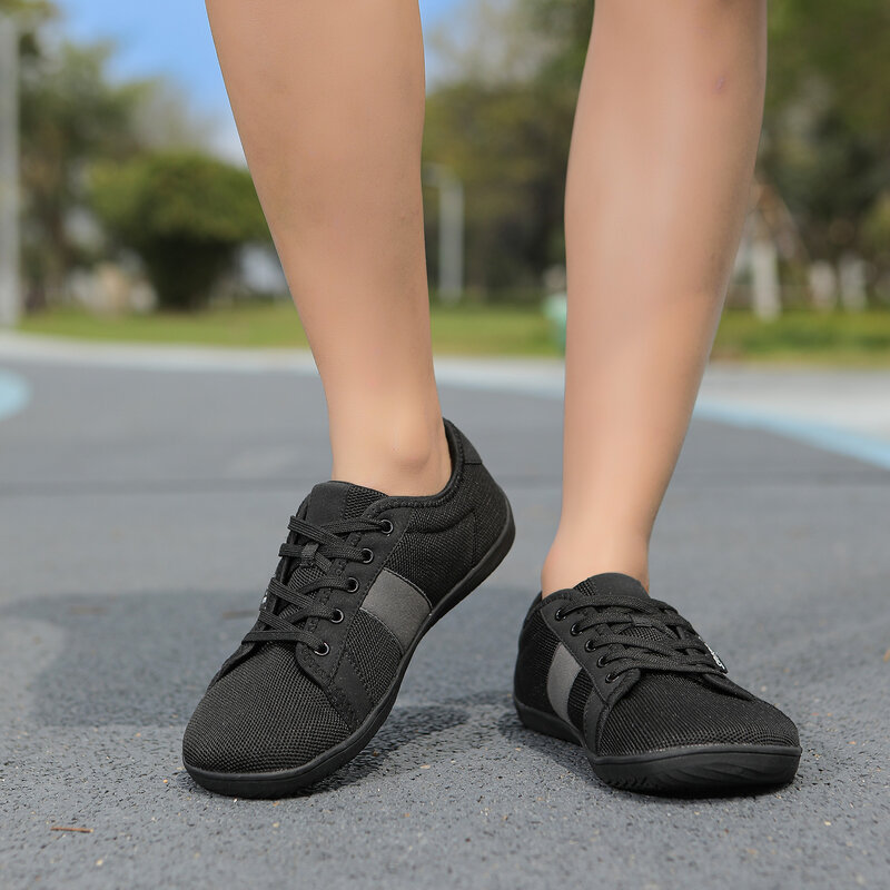 Zapatos informales de malla tejida para hombre, zapatillas deportivas ligeras con punta ancha para fitness, caminar en casa, ciclismo